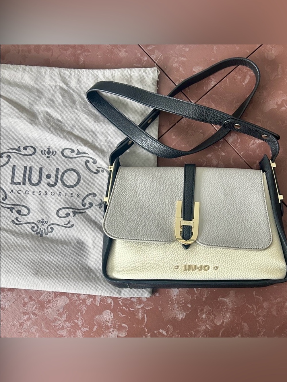 Liu Jo Women's Black and White Crossbody Bag